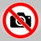 Do not record images,No photography sign