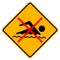 Do not Swimming Area Symbol Sign, Vector Illustration, Isolate On White Background Label. EPS10