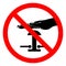 Do Not Switch On Symbol Sign, Vector Illustration, Isolate On White Background Icon. EPS10