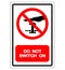 Do Not Switch On Symbol Sign, Vector Illustration, Isolate On White Background Label. EPS10