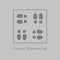 Do not talking in elevator Prevent the spread of Covid-19 by dividing the standing position in the transport lift