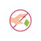 Do not throw trash flat icon