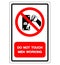 Do Not Touch Men Working Symbol Sign, Vector Illustration, Isolate On White Background Label .EPS10