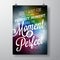 Do not wait for the perfect moment, take the moment and make it perfect inspiration quote on abstract color background.