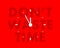 Do not waste time - clock dial with motivational, encouraging and inspirational text