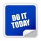 Do it today sticker vector