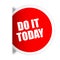 Do it today sticker vector