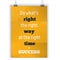 Do what right is the key to all success. Rough poster design. Vector phrase on dark background. Best for posters, cards