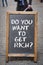 Do you want to get rich question on blackboard display