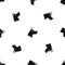 Doberman dog pattern seamless black