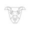 doberman face icon. Element of dog for mobile concept and web apps icon. Outline, thin line icon for website design and