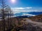 Dobratsch - Panoramic hiking trail at sunrise to summit Dobratsch in Carinthia, Austria, Europe