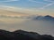 Dobratsch - Panoramic sunrise view from Dobratsch on the Julian Alps and Karawanks in Austria, Europe