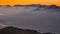 Dobratsch - Panoramic sunrise view from Dobratsch on the Julian Alps and Karawanks in Austria, Europe