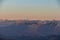 Dobratsch - Panoramic sunrise view from summit Dobratsch on High Tauern (Hohe Tauern) in Austria