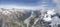 Dobson river valley with Ben Ohau and Naumann mountain ranges,  New Zealand