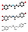 Dobutamine sympathomimetic drug molecule