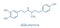 Dobutamine sympathomimetic drug molecule. Skeletal formula.