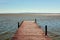 Dock in the Albufera in Valencia, Spain