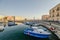 The dock of Ortigia, Syracuse in Sicily