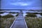 Dock over salt marsh