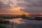 Dock at sunset, Beaufort