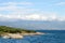 Dock in village called Risika, Island of Krk, Croatia