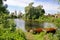 Docked Boat in the Mouth of Trubezh River - Pereslavl Landscapes