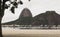 Docked boats infront of Sugarloaf Mountain