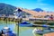 Docked boats by the pier of Havelock Marina. Havelock Berths