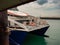 Docked ferry boat at the Bintan Island ferry terminal, Indonesia
