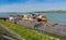 Docked ferry boat at Braila shore