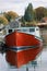 Docked fishing boat