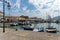 Docked sailboats in Lefkas Lefkada marina, Lefkada, Greece