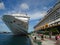 Docked ships in bahamas