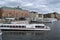 Docked ships in Stockholm, Sweden