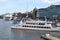 Docked ships in Stockholm, Sweden