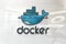 Docker on glossy office wall realistic texture