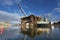 Docking oil rig at the Gdansk Shipyard under construction