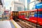 The Docklands Light Railway DLR in London, UK