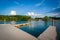 Docks on the shore of Lake Norman, at Ramsey Creek Park, in Corn