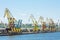 Dockside cranes