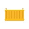 Dockyard cargo container icon flat isolated vector