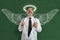 Doctor With Angel Wings and Halo