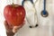 Doctor. Apple. Stethoscope