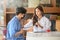 Doctor checking patient`s heart rate by using stethoscope