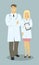 Doctor Couple of doctors standing together Vector