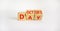 Doctor day symbol. Turned wooden cubes with words `Doctors day`. Beautiful white background. Doctor day and medical concept. Cop
