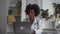 Doctor ehealth online service African-American lady at chat Spbas