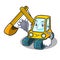 Doctor excavator character cartoon style